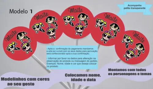 Topper -meninas Super Poderosas