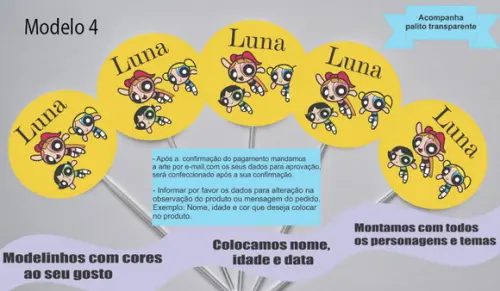 Topper -meninas Super Poderosas