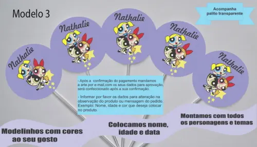 Topper -meninas Super Poderosas