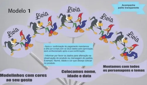 Topper -pica Pau