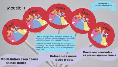 Topper -princesas