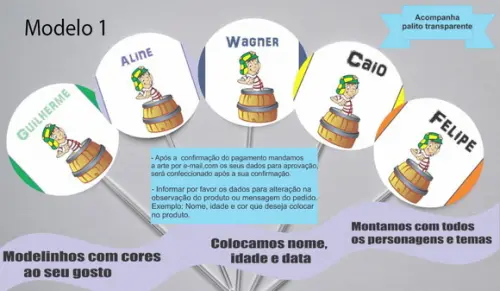 Topper -turma do Chaves