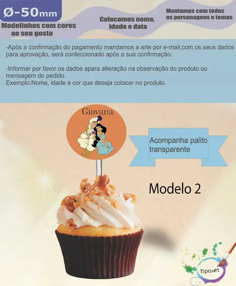 Topper 5 cm -aladin