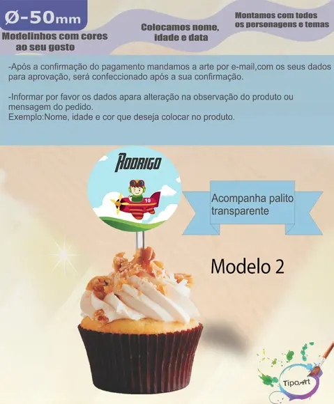 Topper 5 cm -aviador