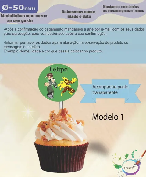 Topper 5 cm -ben 10