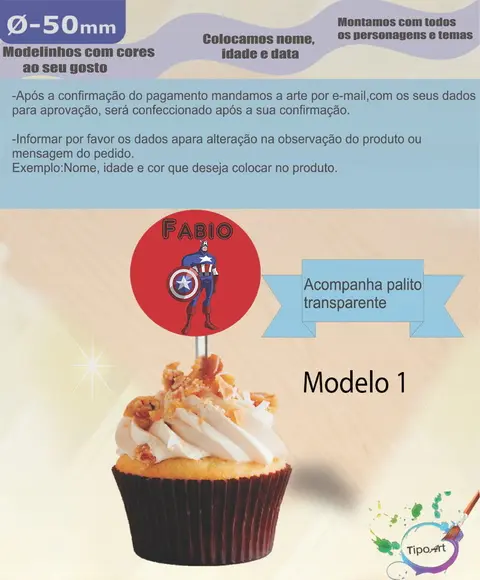 Topper 5 cm -capitão America