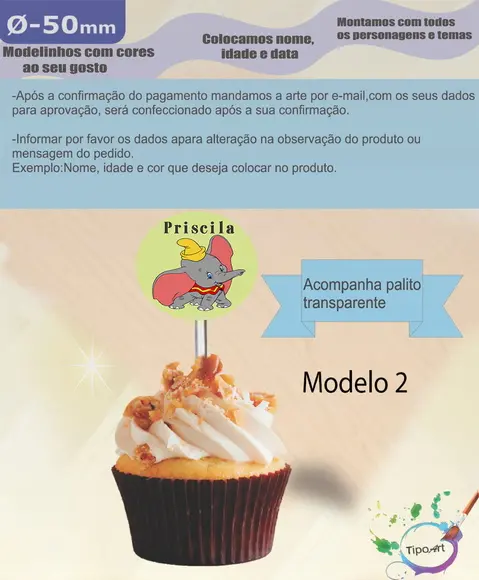 Topper 5 cm -dumbo