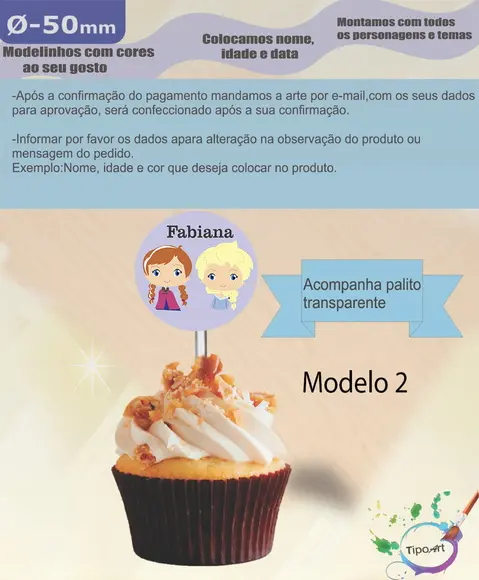 Topper 5 cm -frozen