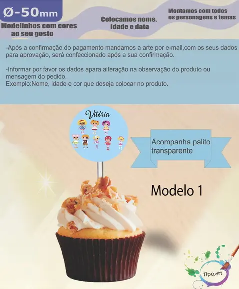 Topper 5 cm -lalaloopsy