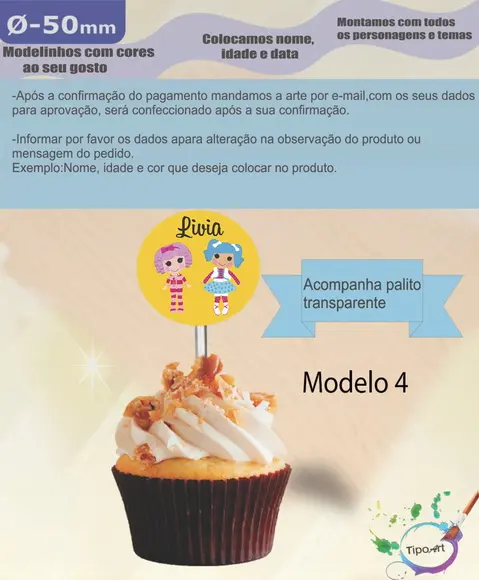 Topper 5 cm -lalaloopsy