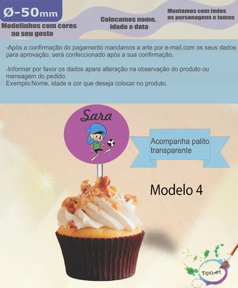 Topper 5 cm -ligeirinho