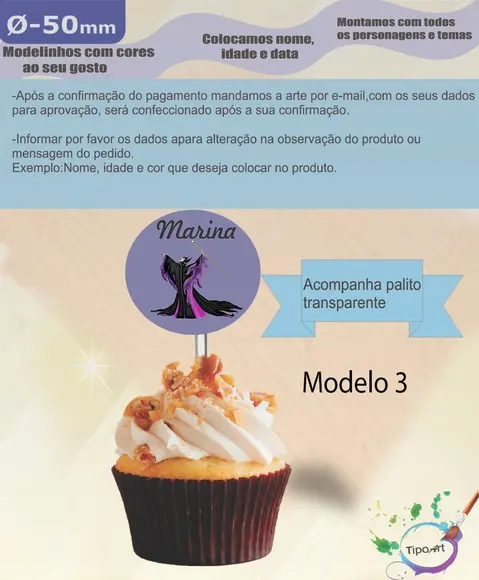 Topper 5 cm -malevola