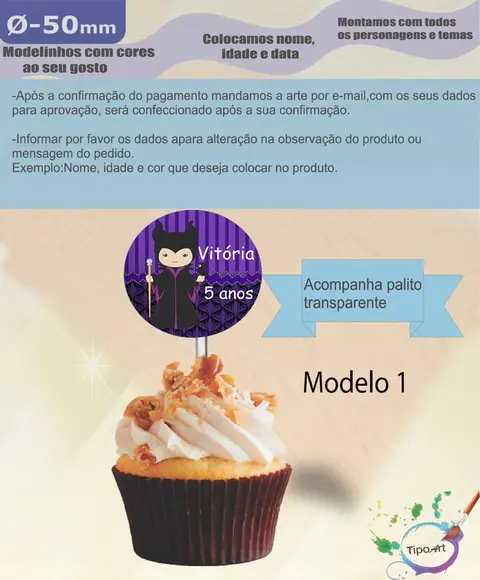 Topper 5 cm -malevola