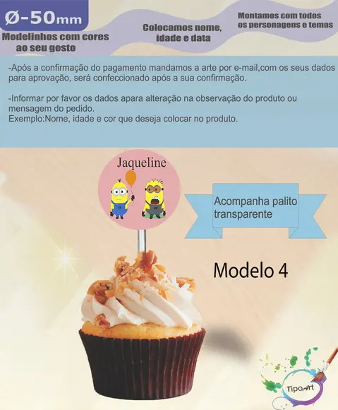 Topper 5 cm -minions