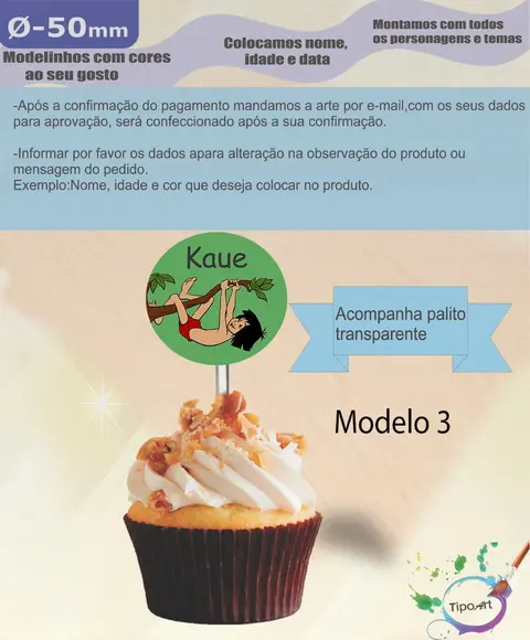 Topper 5 cm -mogli