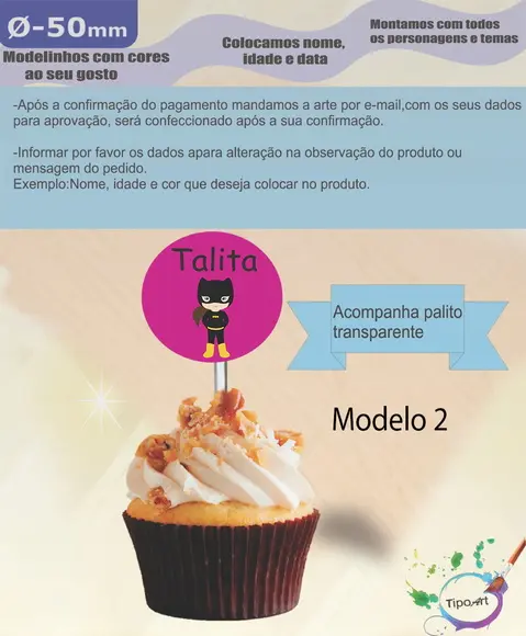 Topper 5 cm -mulher Gato