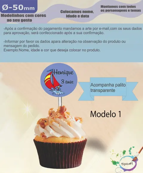 Topper 5 cm -pato Donald