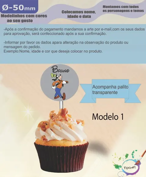 Topper 5 cm -pateta