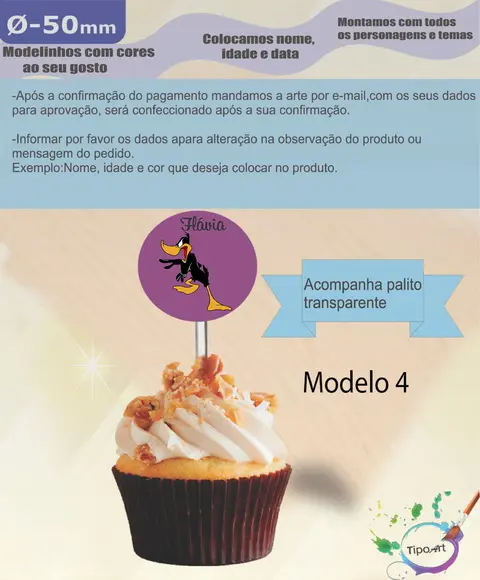 Topper 5 cm -patolino