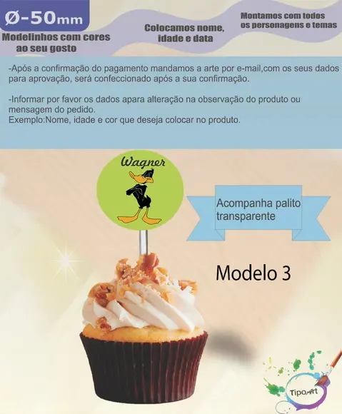 Topper 5 cm -patolino