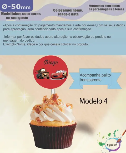 Topper 5 cm -relâmpago