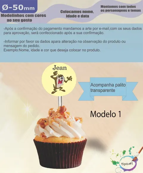 Topper 5 cm -taz Mania