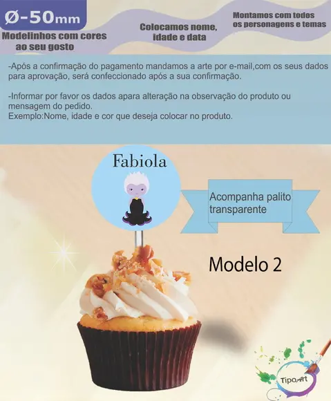 Topper 5 cm -vilões