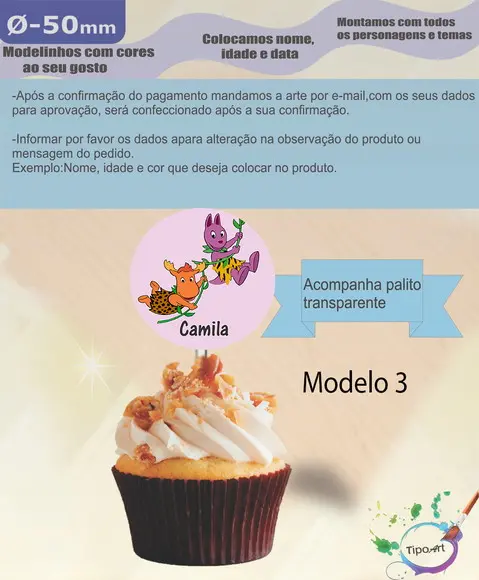 Topper- 5 Cm-backyardigans