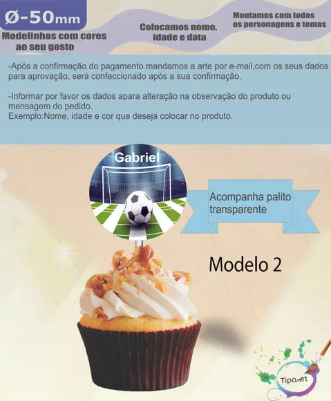 Topper- 5 Cm-futebol