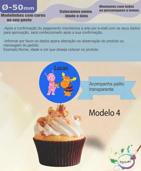 Topper- 5 Cm-backyardigans