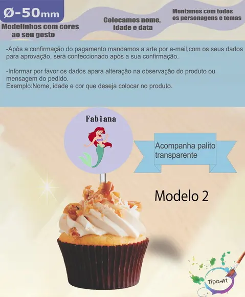 Topper-ariel- 5 cm