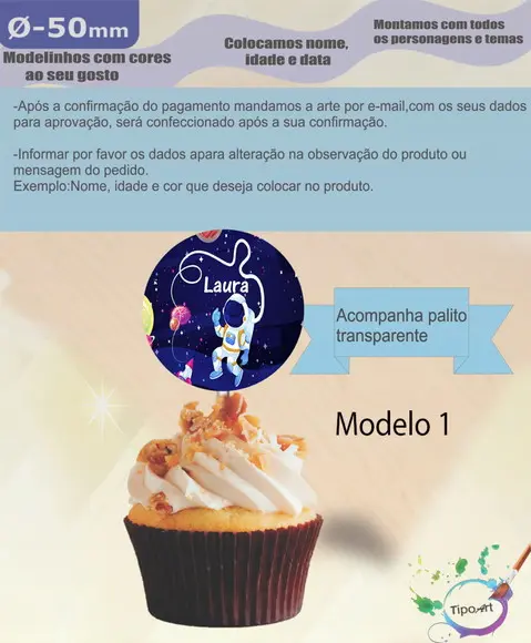 Topper-astronauta- 5 cm