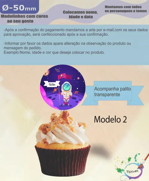 Topper-astronauta- 5 cm