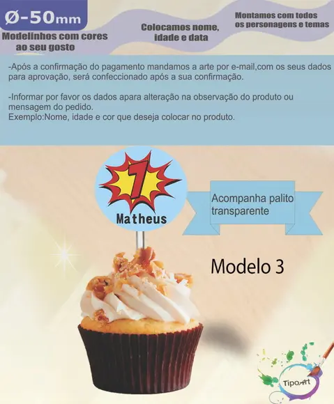 Topper-bomba- 5 cm