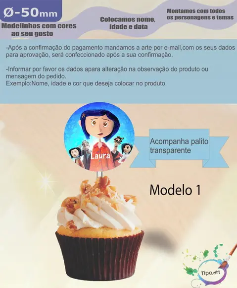 Topper-caroline e o Mundo Secreto - 5 cm