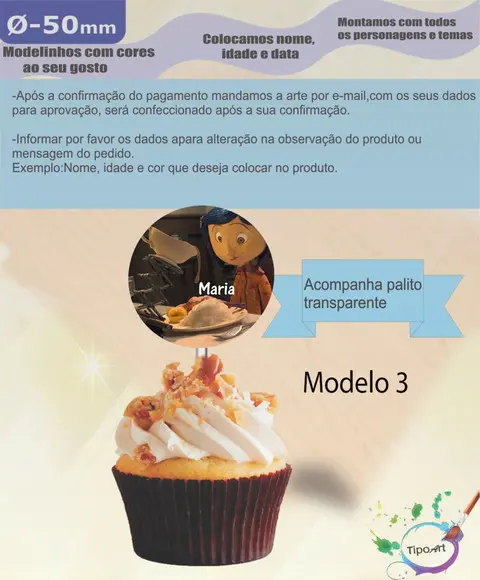 Topper-caroline e o Mundo Secreto - 5 cm