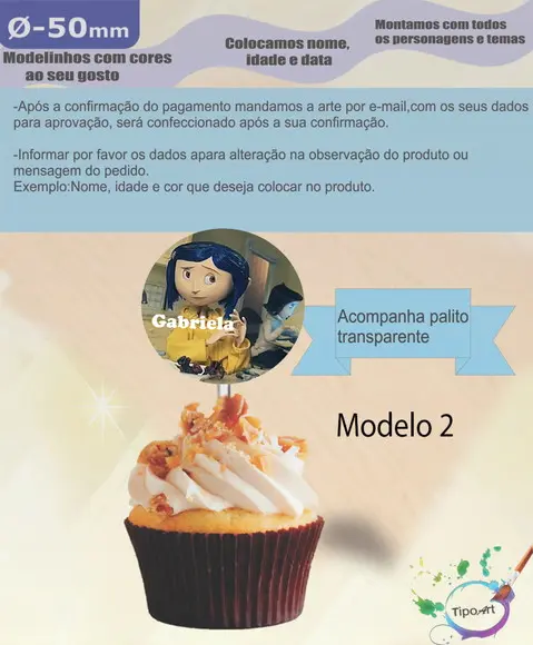 Topper-caroline e o Mundo Secreto - 5 cm