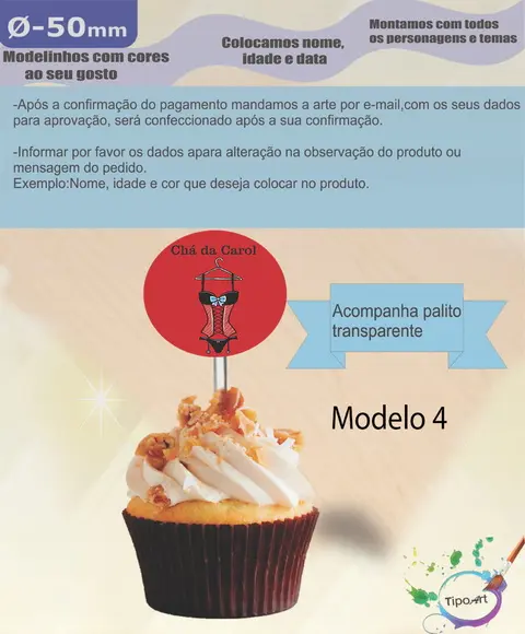 Topper-chá de Lingerie#1 5 cm