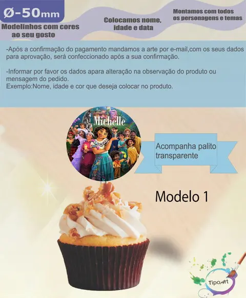 Topper-encanto- 5 cm