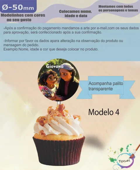 Topper-encanto- 5 cm