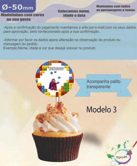 Topper-lego 5 cm