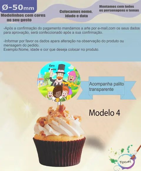 Topper-mundo Bita- 5 cm