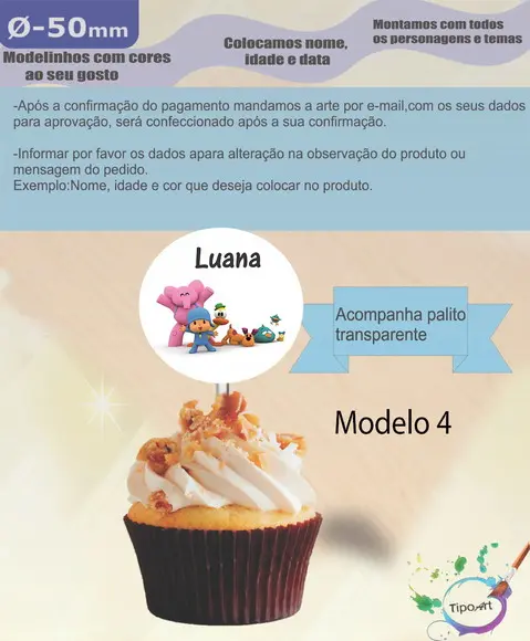 Topper-pocoyo- 5 cm