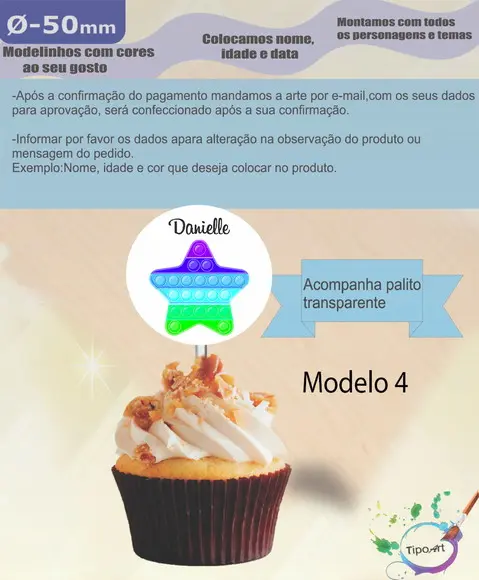 Topper-pop Fidget- 5 cm