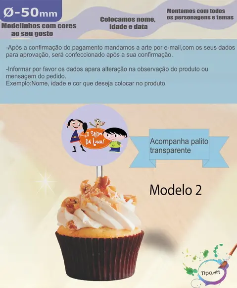Topper-show da Luna - 5 cm