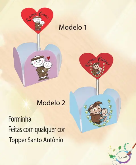 Toppers e Forminhas Santo Antonio