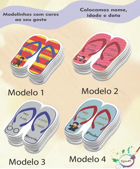 Vale Conforto,formato Chinelo-harry Potter-modelo 1