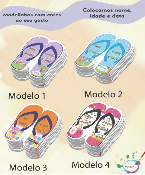 Vale Conforto,formato Chinelo-lalaloopsy