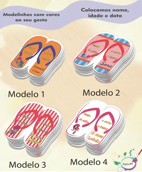 Vale Conforto,formato Chinelo-shimmer Shine
