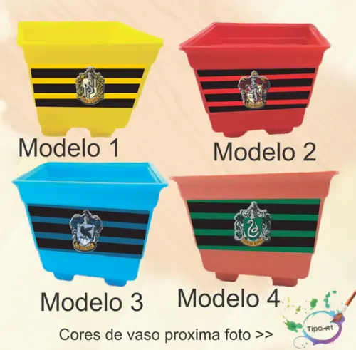 Vaso-brasões Hogwarts